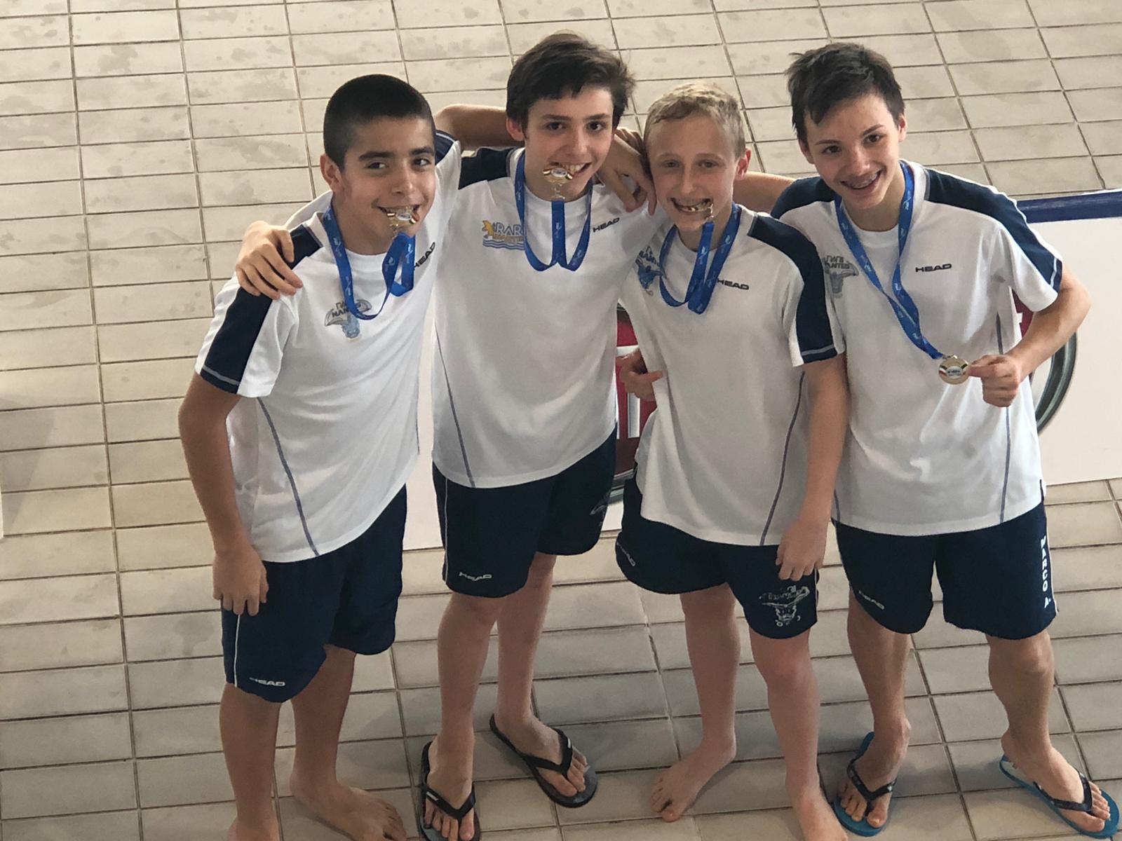 Gran Prix Esordienti A, staffette 4 X 50 farfalla d'oro