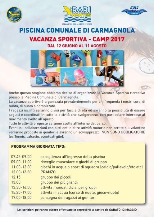 Vacanza Sportiva a Carmagnola: scopri la nostra estate ragazzi!