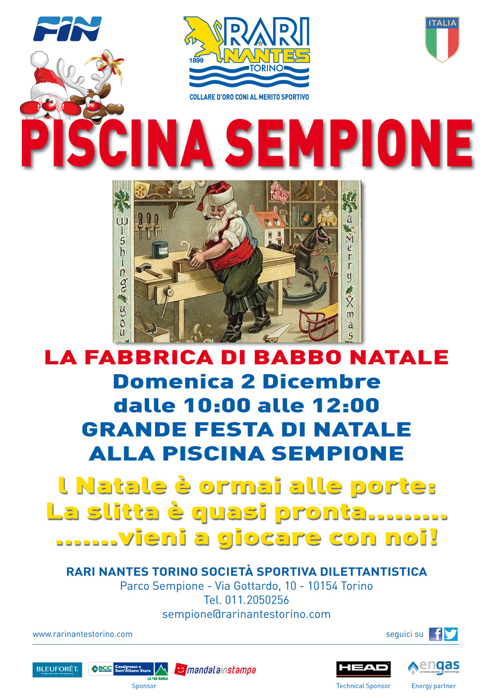 Sempione, domenica 2 dicembre la festa della scuola nuoto bambini